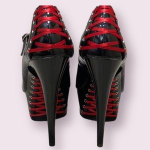 Pleaser corset Mary Jane pumps